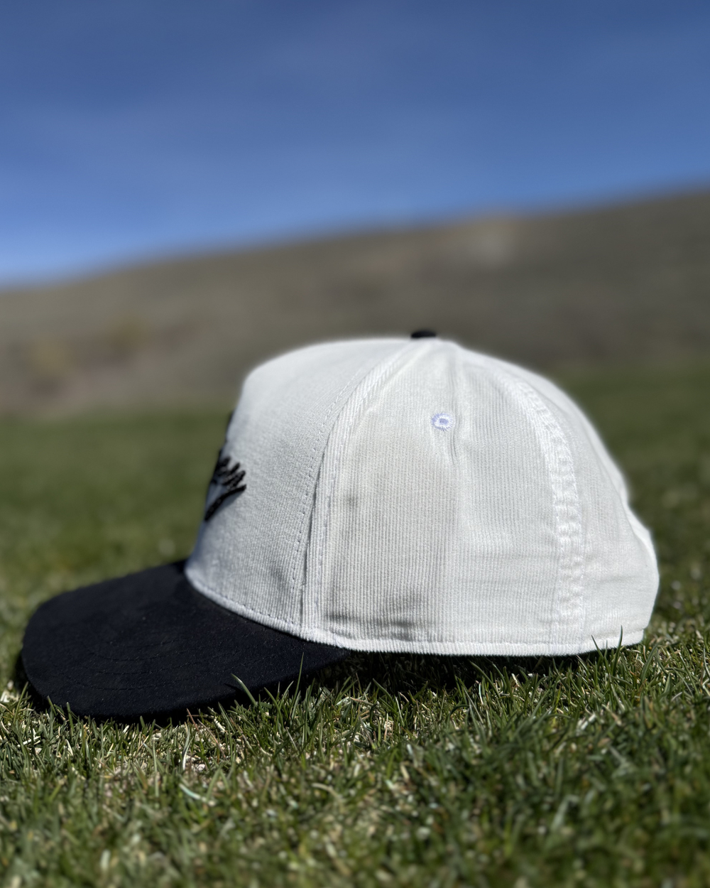 Corduroy Hat | Black/White