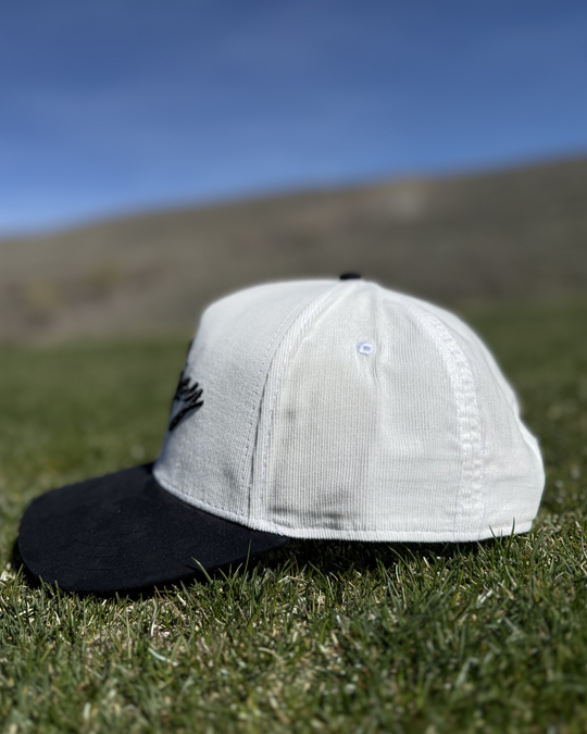 Corduroy Hat | Black/White